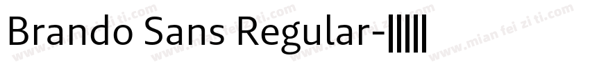 Brando Sans Regular字体转换
